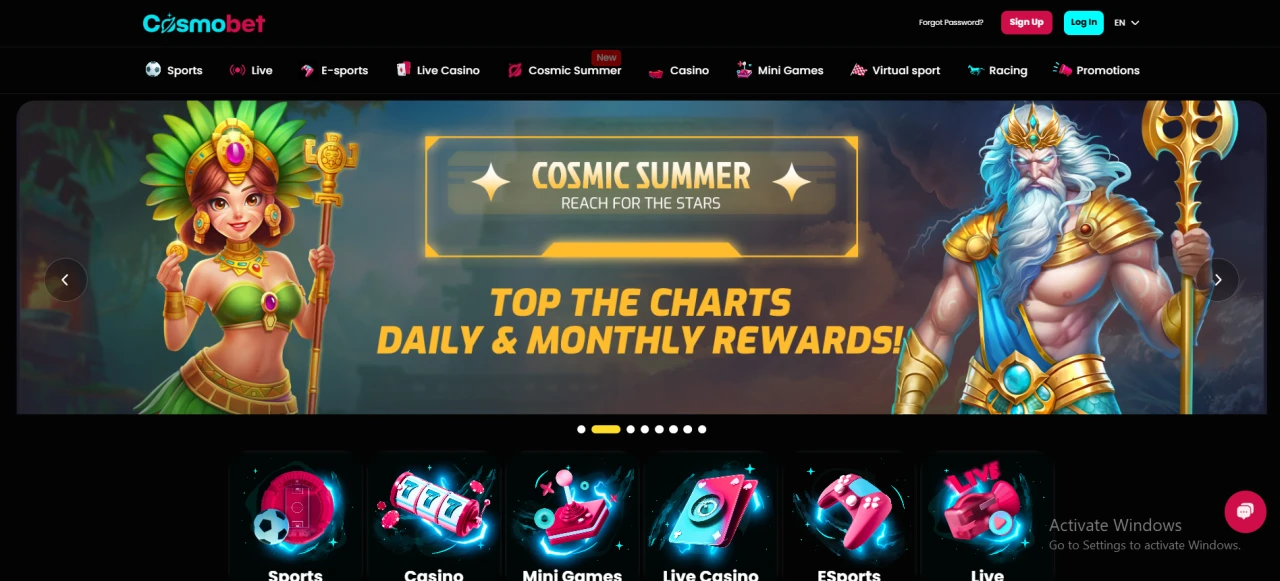 CosmoBet Casino Not On Gamstop