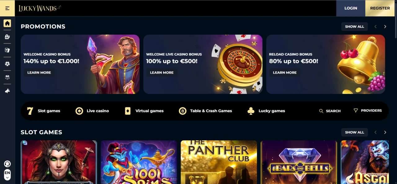LuckyWands Casino Not On Gamstop