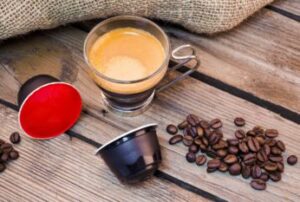 coffee pods beans and espresso