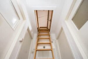 wooden loft ladder