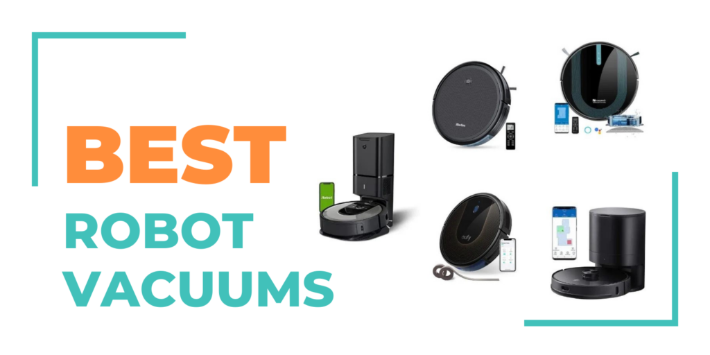 robot vacuums collage