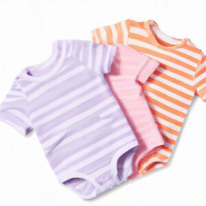 baby clothes with white stripes